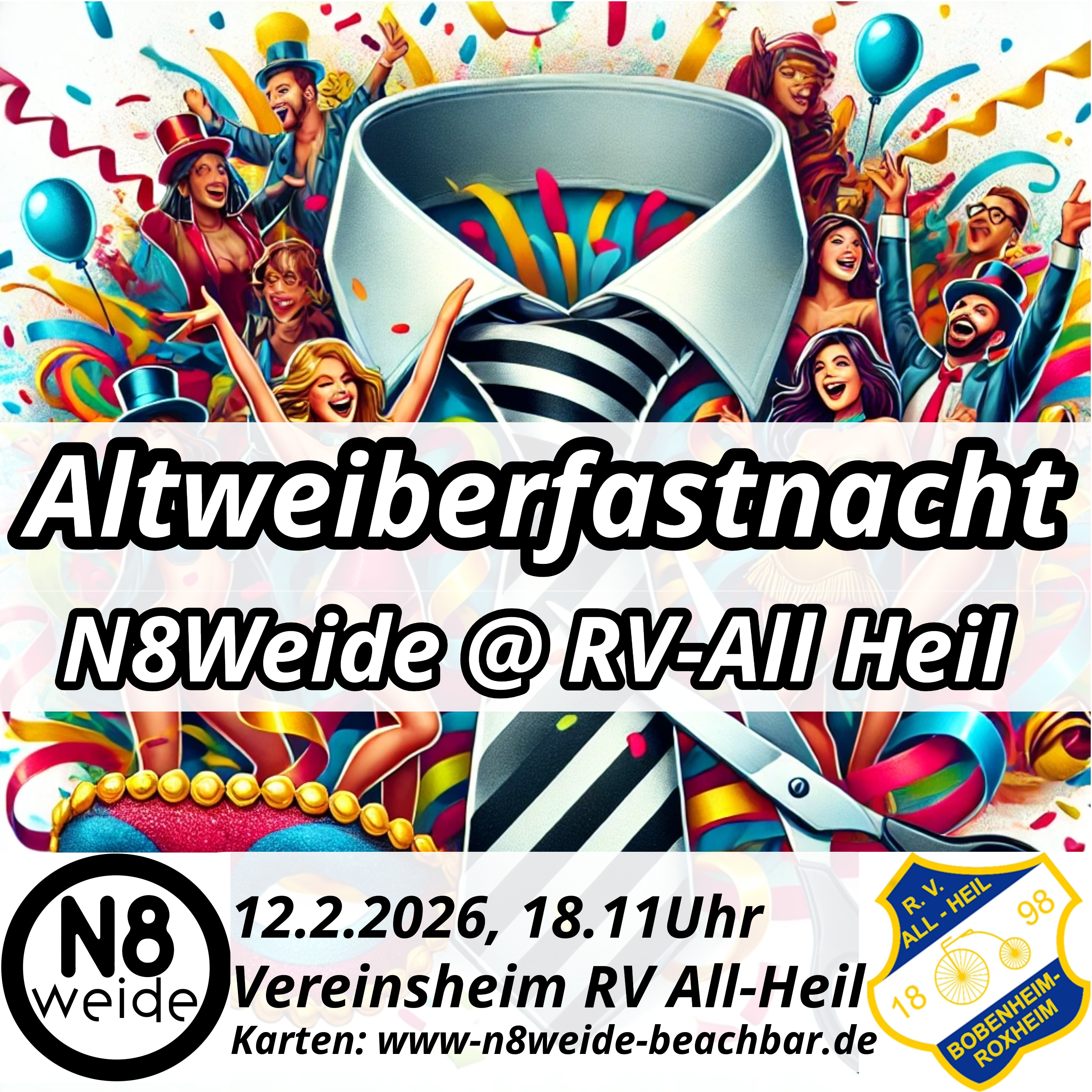 Altweiberfastnacht N8Weide@RV AllHeil  